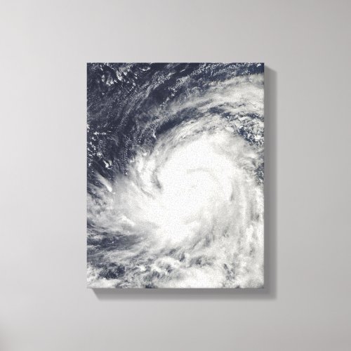 Typhoon Lupit over the western Pacific Ocean Canvas Print