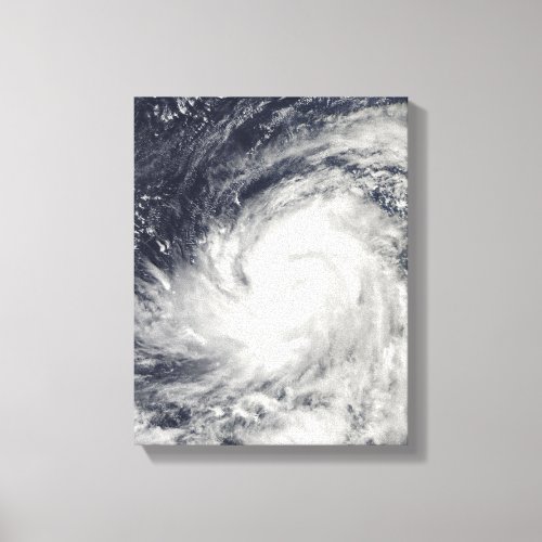 Typhoon Lupit over the western Pacific Ocean Canvas Print