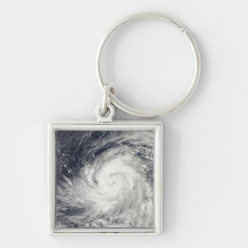Typhoon Lupit over the western Pacific Ocean Keychain