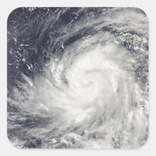 Typhoon Lupit over the western Pacific Ocean Square Sticker