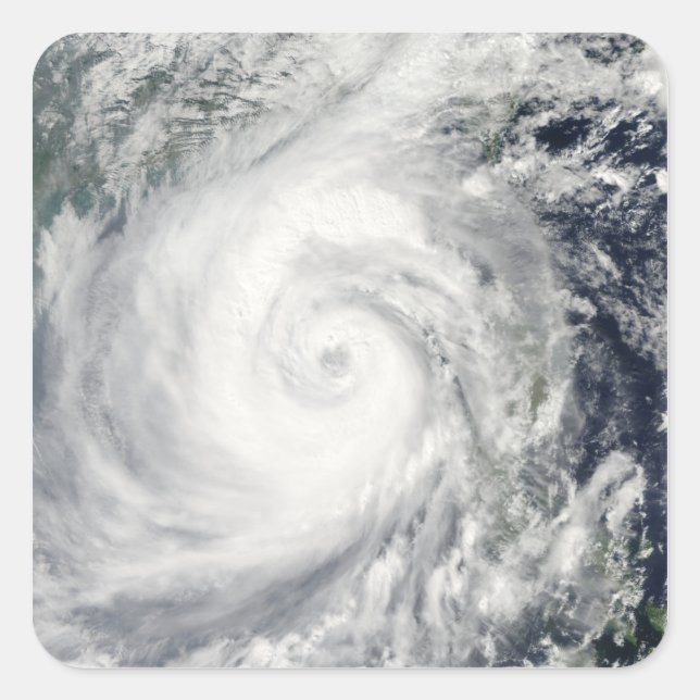 Typhoon Megi 2 Square Sticker (Front)