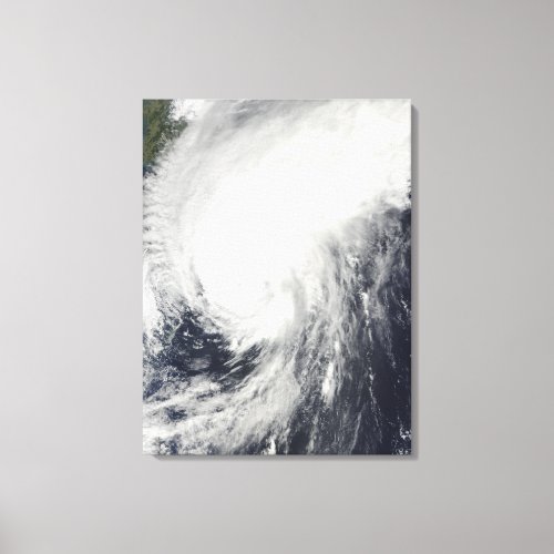 Typhoon Melor approaching Japan Canvas Print