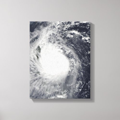 Typhoon Mirinae heading west Canvas Print