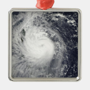 Typhoon Mirinae heading west Metal Ornament