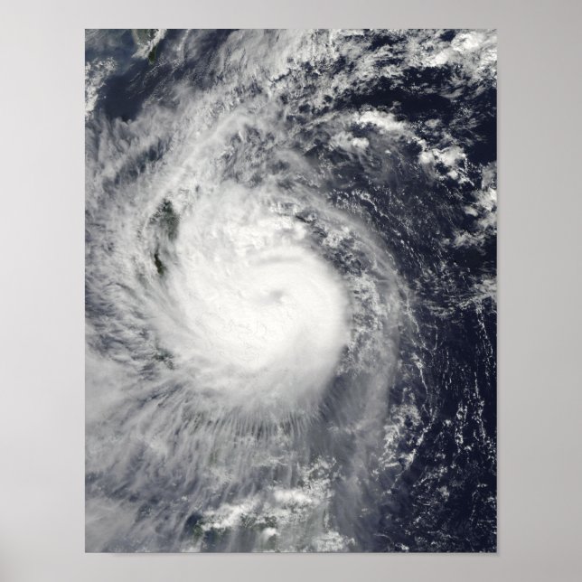 Typhoon Mirinae heading west Poster (Front)