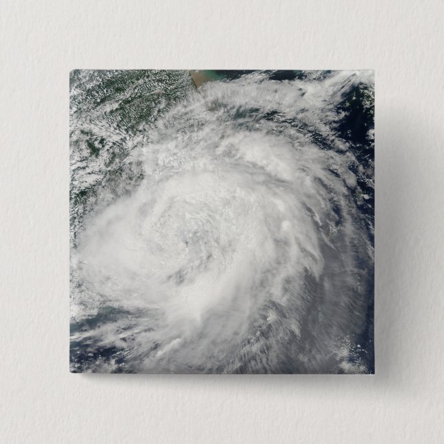 Typhoon Morakot over China Pinback Button (Front)