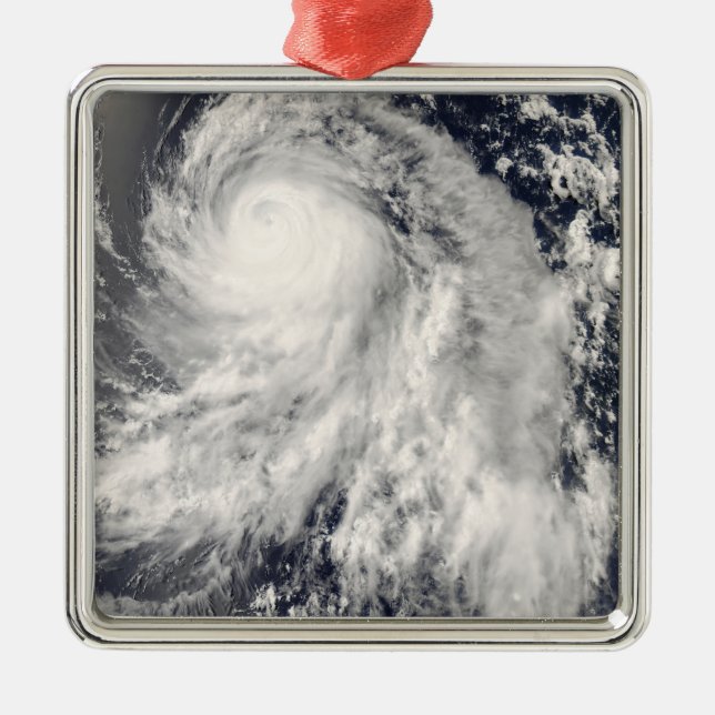 Typhoon Nakri off Japan Metal Ornament (Front)
