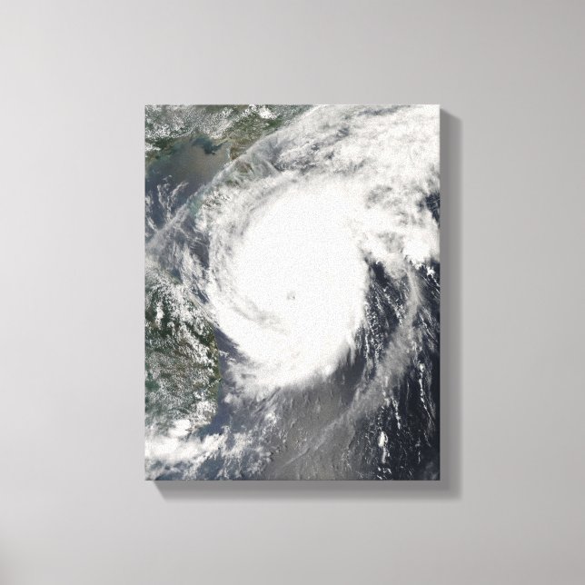Typhoon Neoguri approaching China 2 Canvas Print (Front)