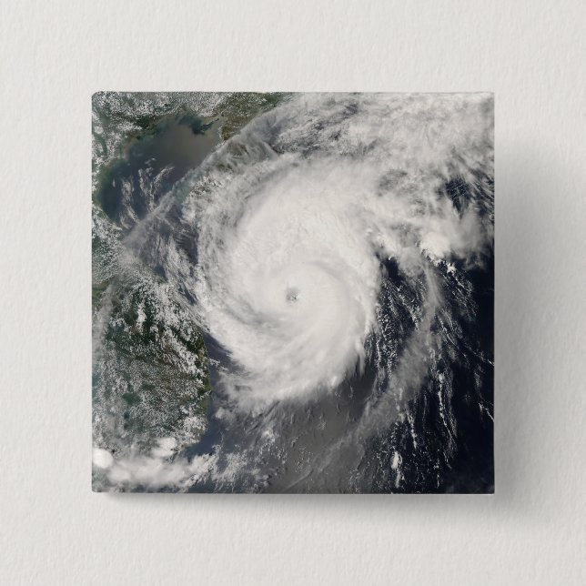 Typhoon Neoguri approaching China 2 Pinback Button (Front)