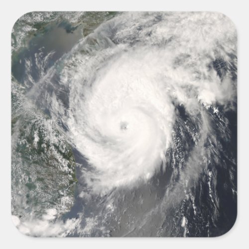 Typhoon Neoguri approaching China 2 Square Sticker