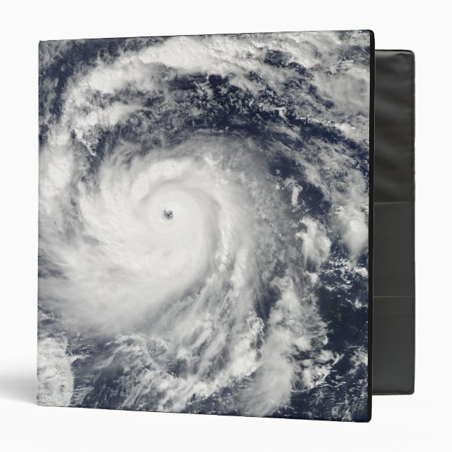 Typhoon Nida in the Pacific Ocean 3 Ring Binder (Front/Inside)