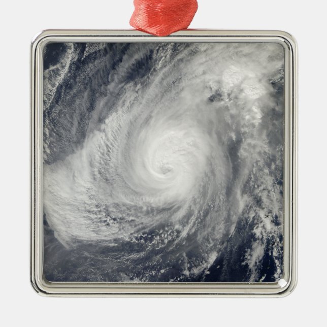 Typhoon Nida south-southwest of Iwo Jima Metal Ornament (Front)
