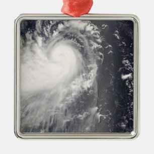 Typhoon Nuri approaching the Philippine Islands Metal Ornament