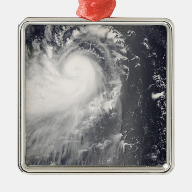 Typhoon Nuri approaching the Philippine Islands Metal Ornament (Front)