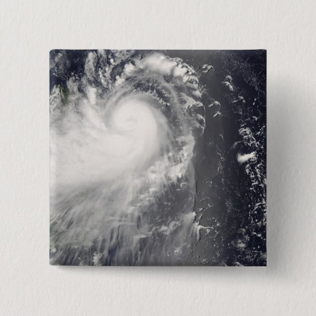 Typhoon Nuri approaching the Philippine Islands Pinback Button (Front)