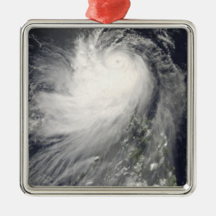 Typhoon Nuri over the Philippine Islands Metal Ornament