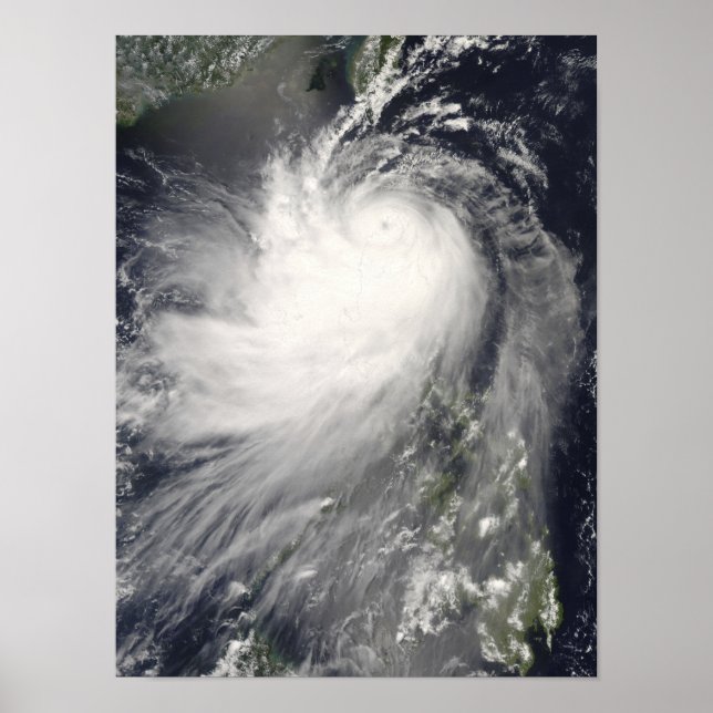 Typhoon Nuri over the Philippine Islands Poster (Front)