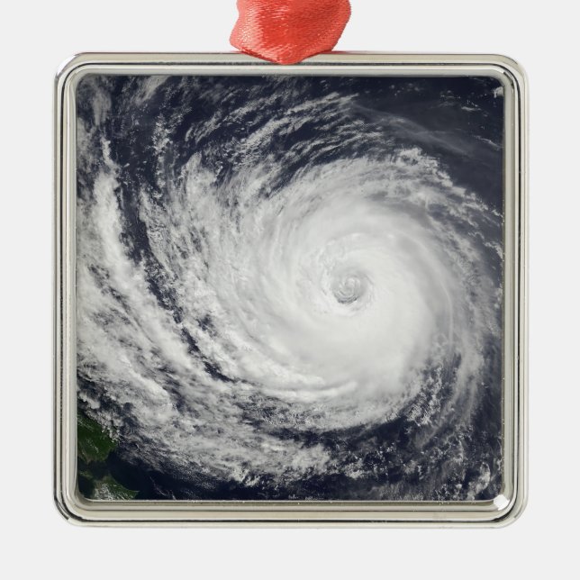 Typhoon Phanfone Metal Ornament (Front)