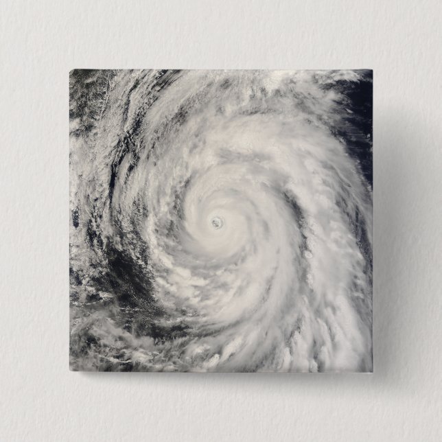 Typhoon Rammasun in the Philippine Sea Pinback Button (Front)