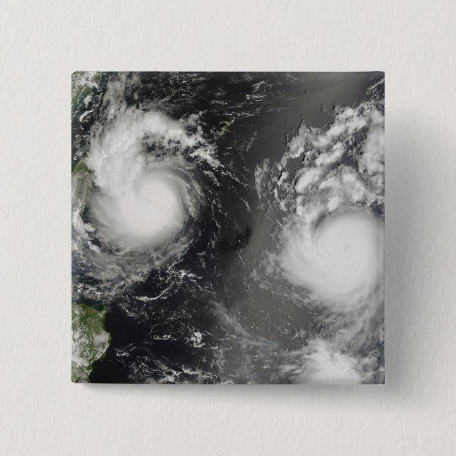 Typhoon Saomai and Tropical Storm Bopha Button (Front)