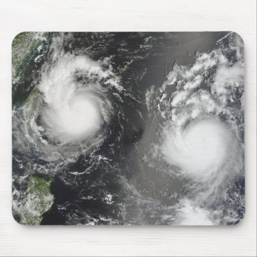Typhoon Saomai and Tropical Storm Bopha Mouse Pad