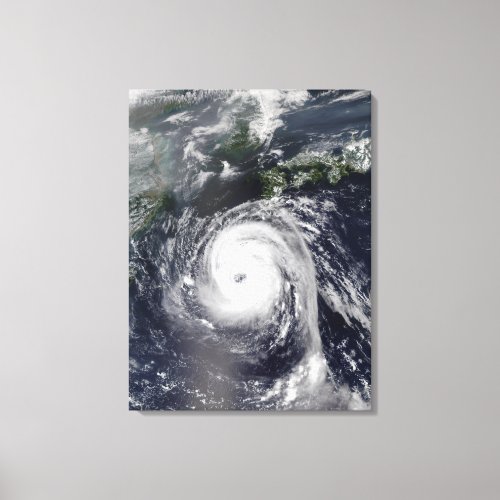 Typhoon Sinlaku 2 Canvas Print