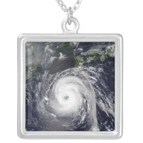 Typhoon Sinlaku 2 Silver Plated Necklace