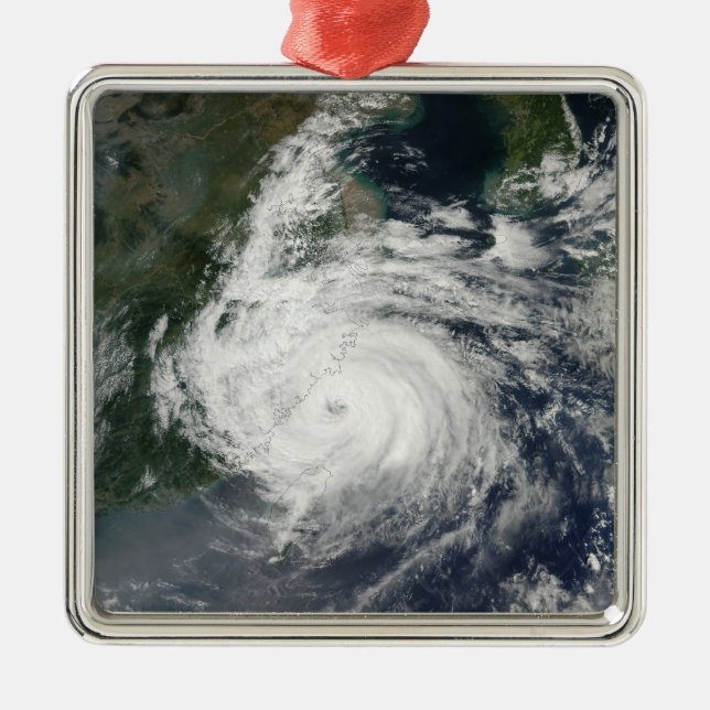 Typhoon Sinlaku Metal Ornament (Front)