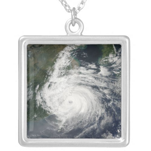 Typhoon Sinlaku Silver Plated Necklace