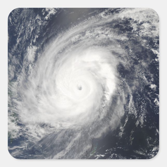 Typhoon Sudal south of Japan 2 Square Sticker (Front)