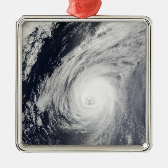 Typhoon Sudal south of Japan 3 Metal Ornament (Front)