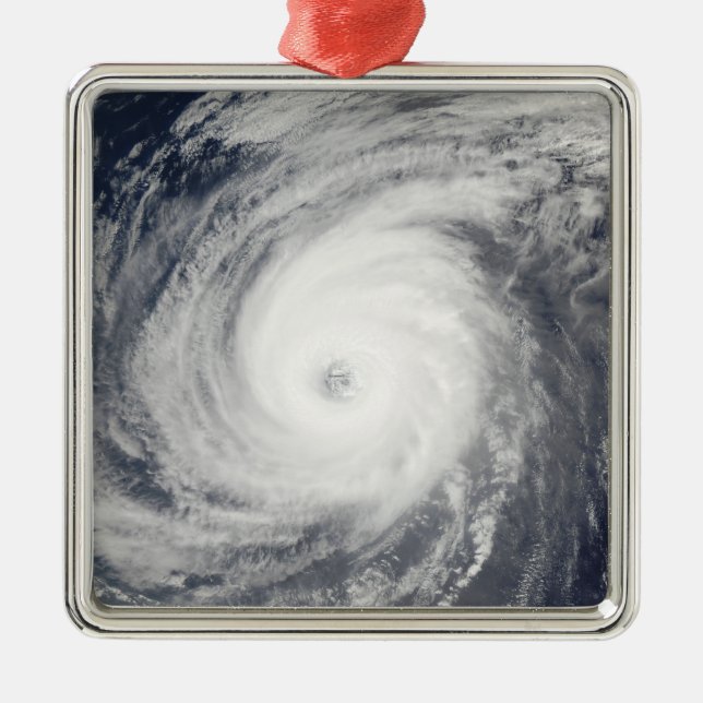 Typhoon Sudal south of Japan Metal Ornament (Front)
