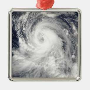 Typhoon Tingting over the Northern Mariana Isla Metal Ornament