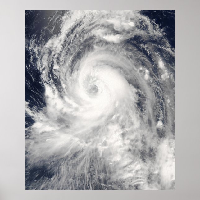 Typhoon Tingting over the Northern Mariana Isla Poster (Front)