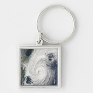 Typhoon Tokage south of Japan Keychain