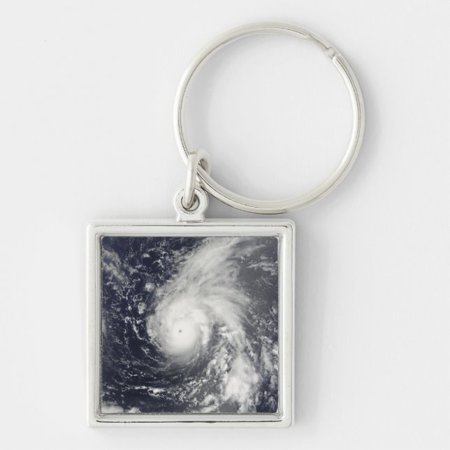 Typhoon Vamco in the Pacific Ocean Keychain (Front)