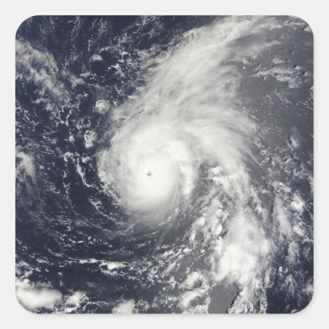 Typhoon Vamco in the Pacific Ocean Square Sticker (Front)