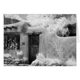Typical adobe door and entryway in Santa Fe, New