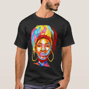 Typical African Headgear Style Girl BHM T-Shirt
