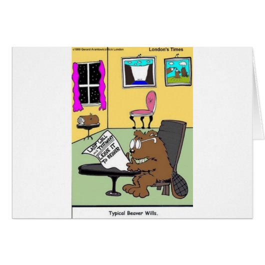 Typical Beaver Last Will & Testament Cards (Front Horizontal)