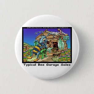 Typical Bee Garage Sales Funny Gifts & Tees Button