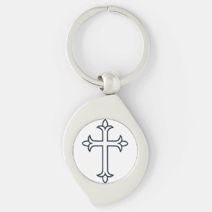Typical Christian cross Keychain