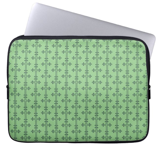 Typical Christian cross Laptop Sleeve (Front)