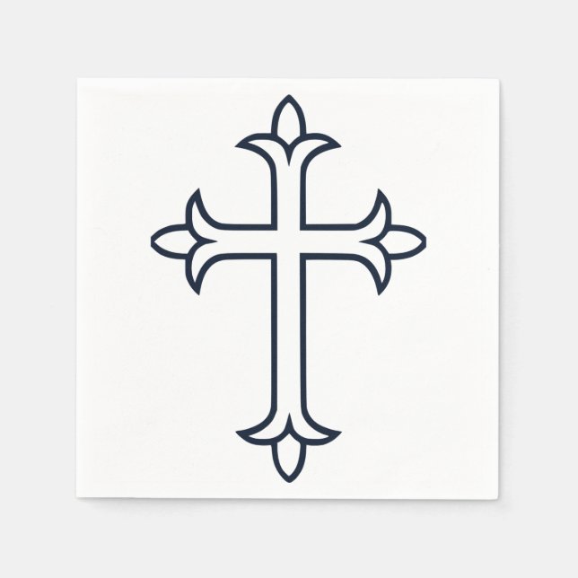 Typical Christian cross Napkins (Front)