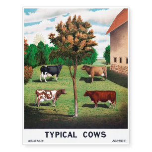Typical Cows Temporary Tattoos