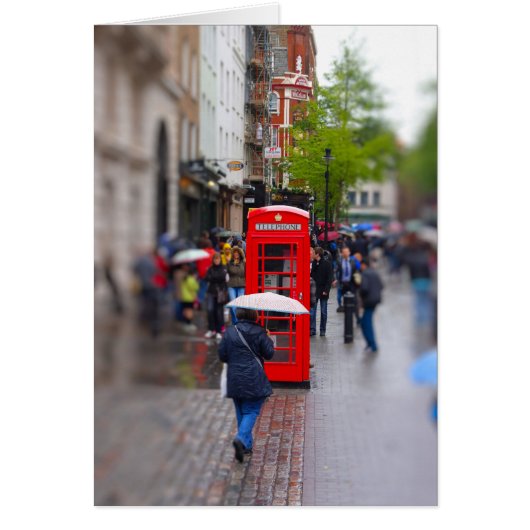 Typical London - Don't Forget the Umbrella Card (Front)