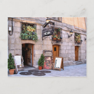 Typical Meson near Madrid's Plaza Mayor Postcard