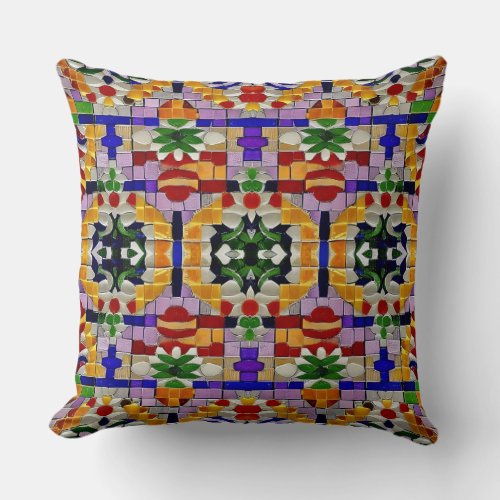 Typical Mozaic Elegant Cushion Throw Pillow