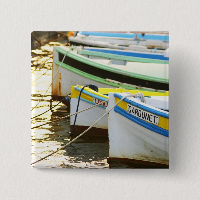 Typical Provencal fishing boats painted in Button (Front)