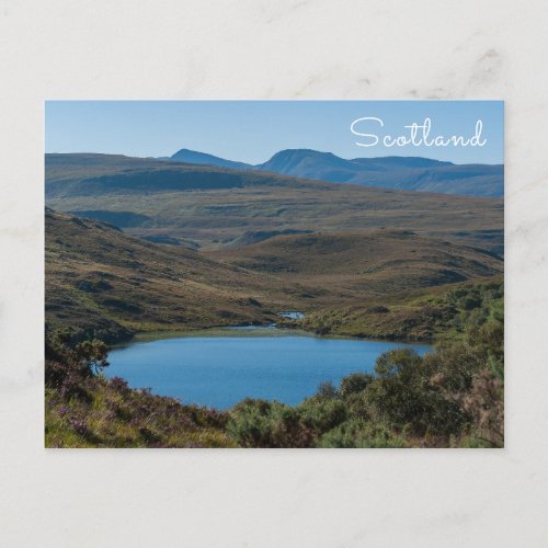 Typical Scottish Highlands landscape _ Scotland Postcard